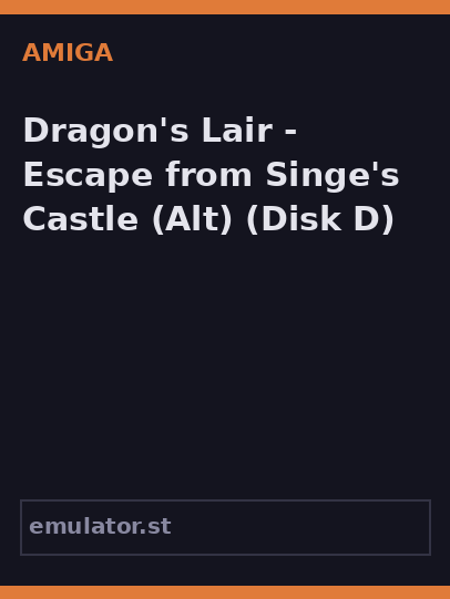 Dragon's Lair - Escape from Singe's Castle