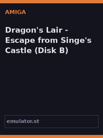 Dragon's Lair - Escape from Singe's Castle