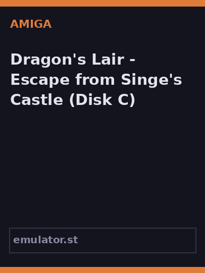 Dragon's Lair - Escape from Singe's Castle