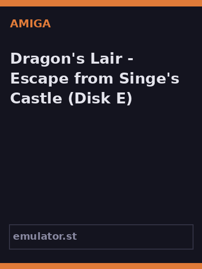 Dragon's Lair - Escape from Singe's Castle