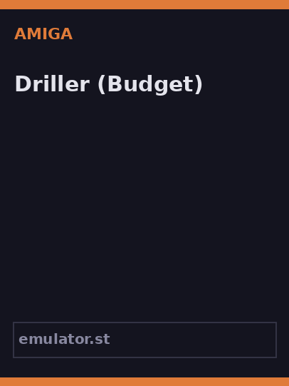 Driller