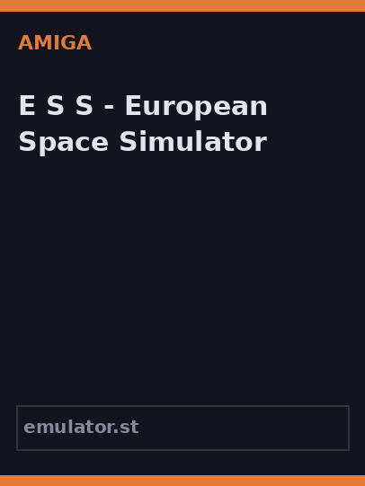 E.S.S. - European Space Simulator