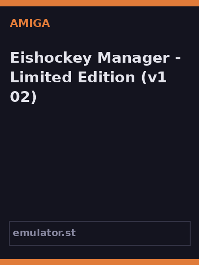 Eishockey Manager - Limited Edition