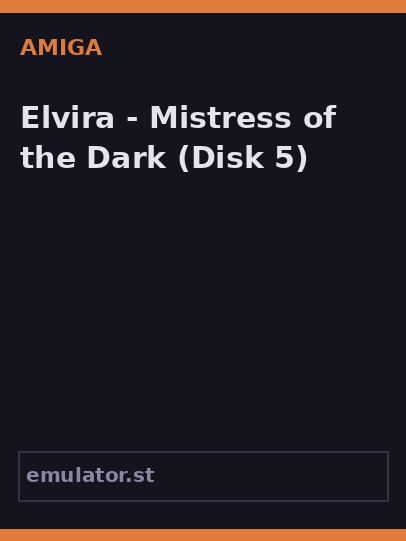 Elvira - Mistress of the Dark