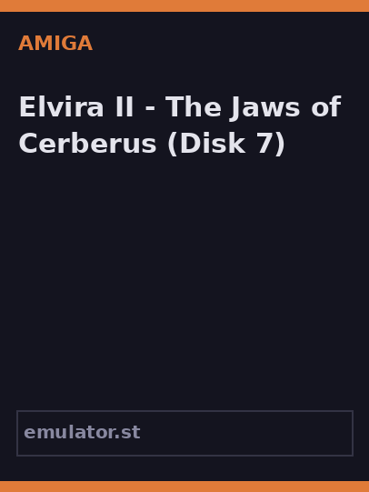 Elvira II - The Jaws of Cerberus