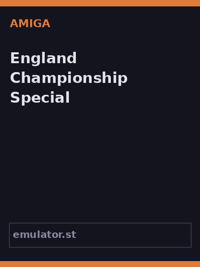 England Championship Special