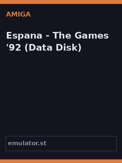 Espana - The Games '92