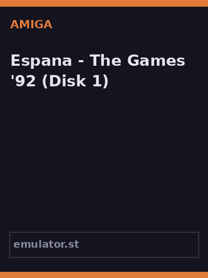 Espana - The Games '92