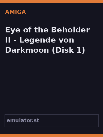 Eye of the Beholder II - Legende von Darkmoon
