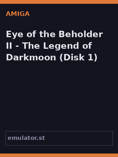 Eye of the Beholder II - The Legend of Darkmoon