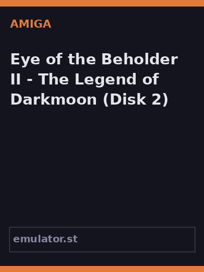 Eye of the Beholder II - The Legend of Darkmoon