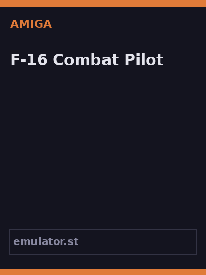 F-16 Combat Pilot