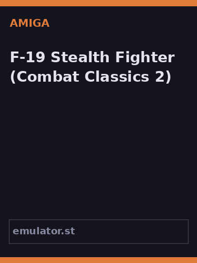 F-19 Stealth Fighter