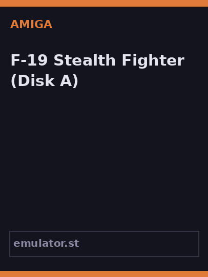 F-19 Stealth Fighter