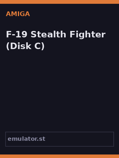 F-19 Stealth Fighter