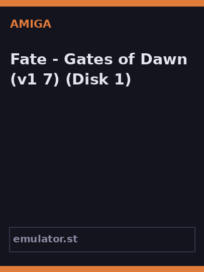 Fate - Gates of Dawn