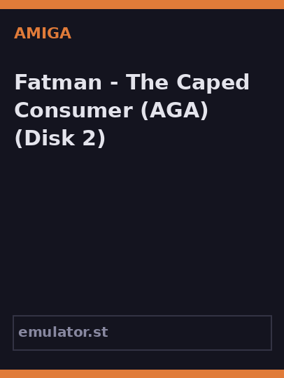 Fatman - The Caped Consumer