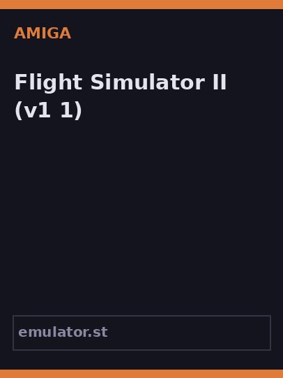 Flight Simulator II