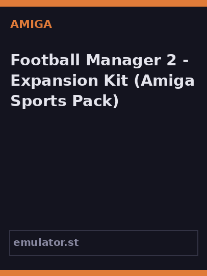 Football Manager 2 - Expansion Kit
