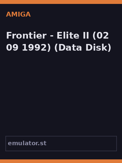 Frontier - Elite II