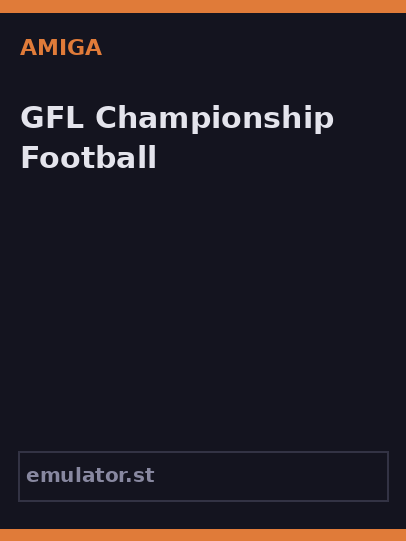 GFL Championship Football