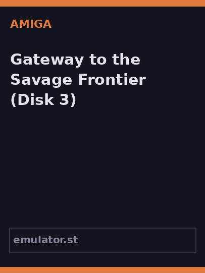 Gateway to the Savage Frontier
