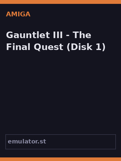 Gauntlet III - The Final Quest