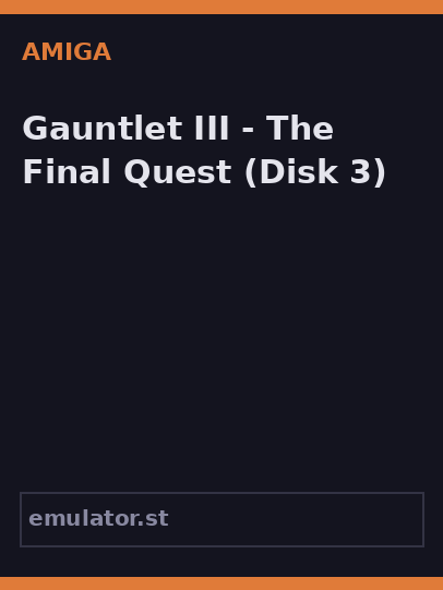 Gauntlet III - The Final Quest