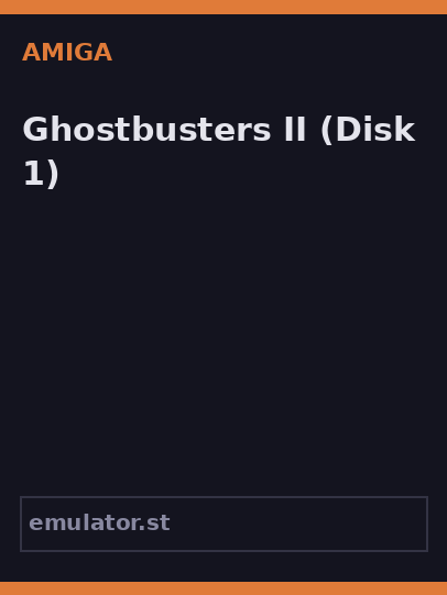 Ghostbusters II
