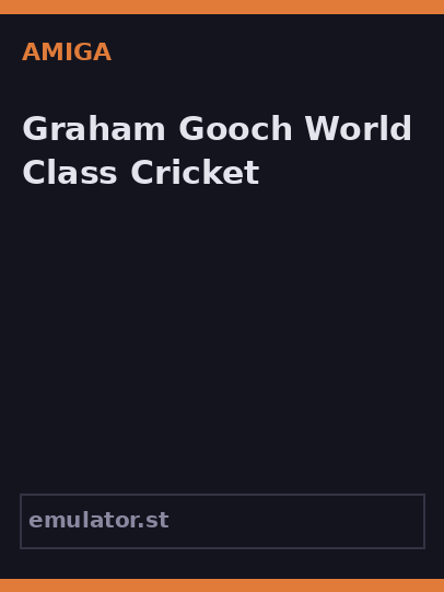 Graham Gooch World Class Cricket