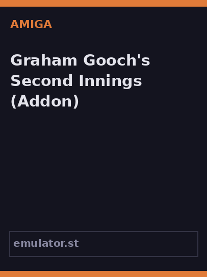 Graham Gooch's Second Innings