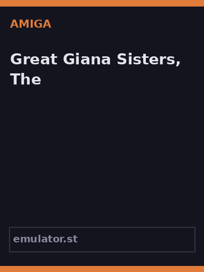 Great Giana Sisters, The