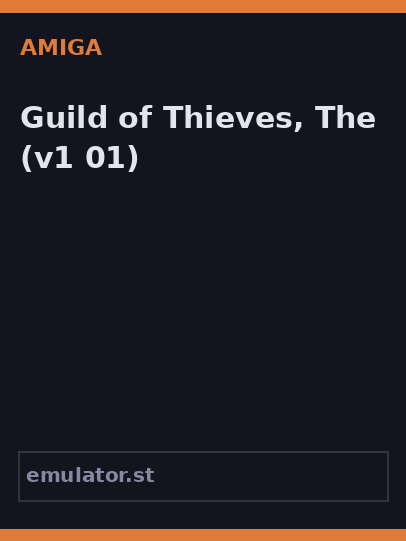 Guild of Thieves, The