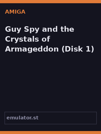 Guy Spy and the Crystals of Armageddon