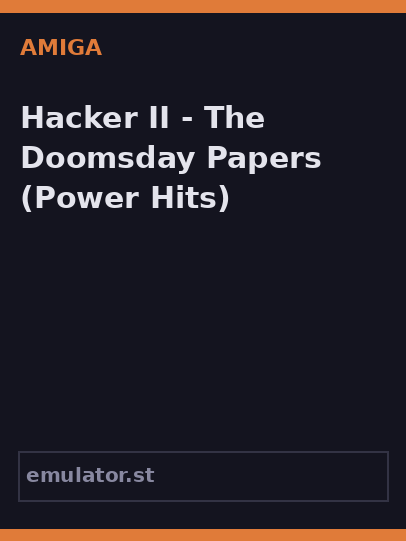 Hacker II - The Doomsday Papers