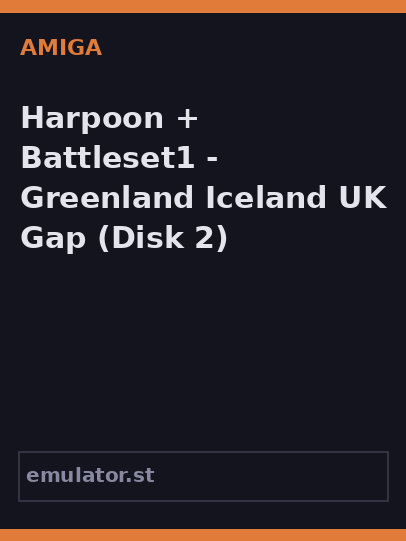 Harpoon + Battleset1 - Greenland Iceland UK Gap