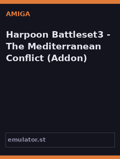 Harpoon Battleset3 - The Mediterranean Conflict