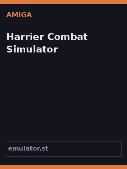 Harrier Combat Simulator