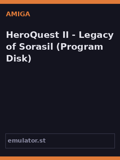 HeroQuest II - Legacy of Sorasil