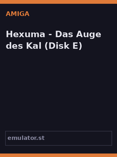 Hexuma - Das Auge des Kal