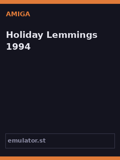 Holiday Lemmings 1994