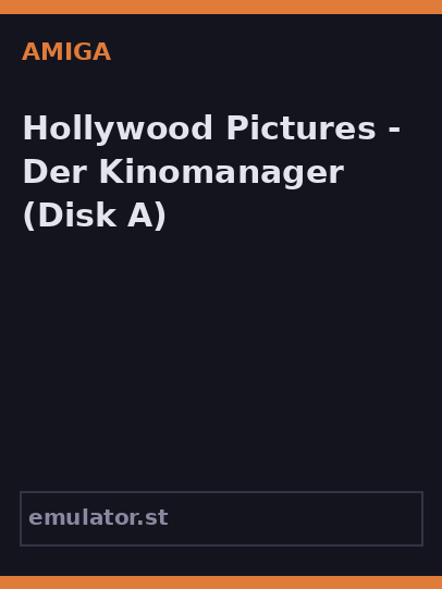 Hollywood Pictures - Der Kinomanager