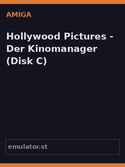 Hollywood Pictures - Der Kinomanager