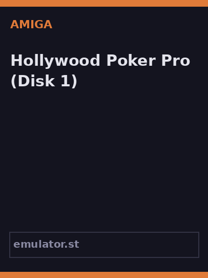 Hollywood Poker Pro