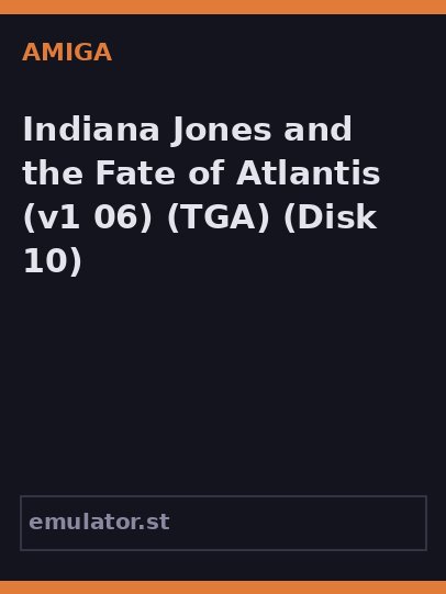Indiana Jones and the Fate of Atlantis