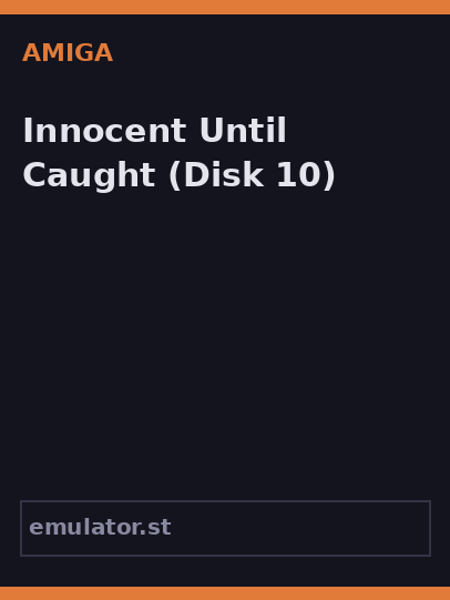Innocent Until Caught