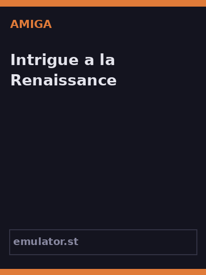 Intrigue a la Renaissance