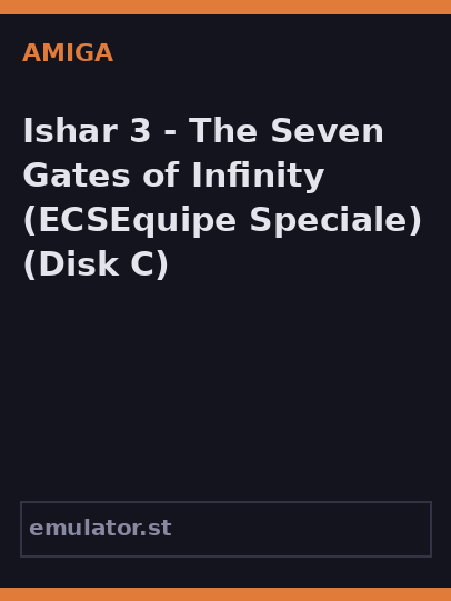 Ishar 3 - The Seven Gates of Infinity