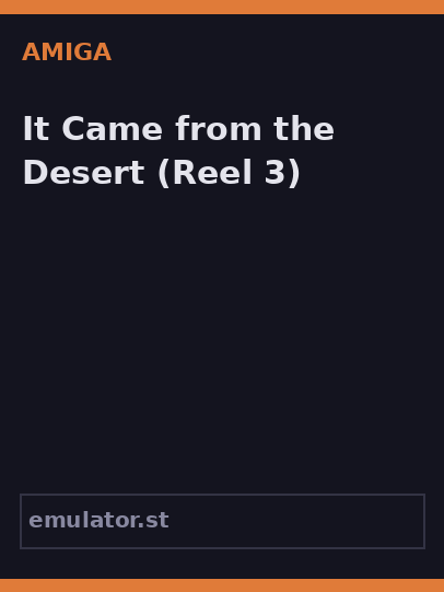 It Came from the Desert