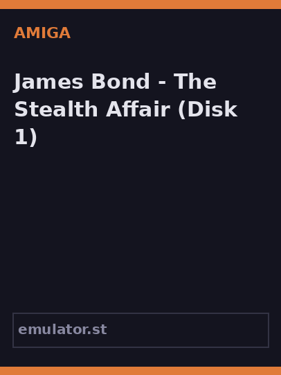 James Bond - The Stealth Affair